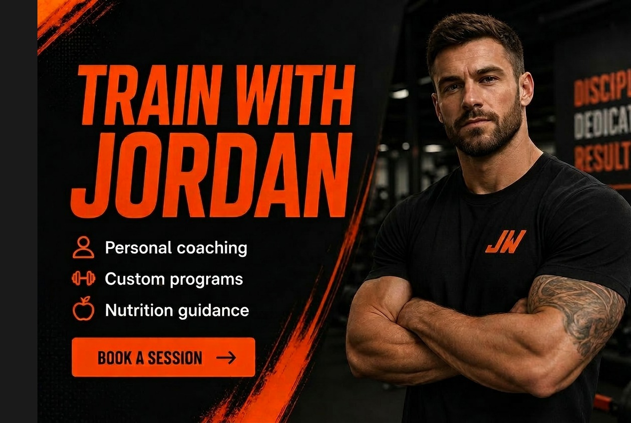Sample one-page website for a personal trainer